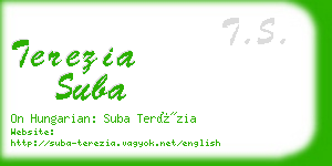 terezia suba business card